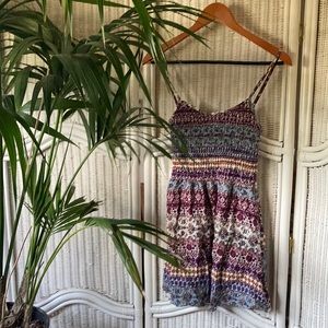 Aeropostale mini dress, boho print